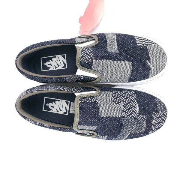 VANS Classic Slip On DENIM PATCHWORK Unisex Canvas Shoes Men's 4.5 Women's 6 - Picture 3 of 8